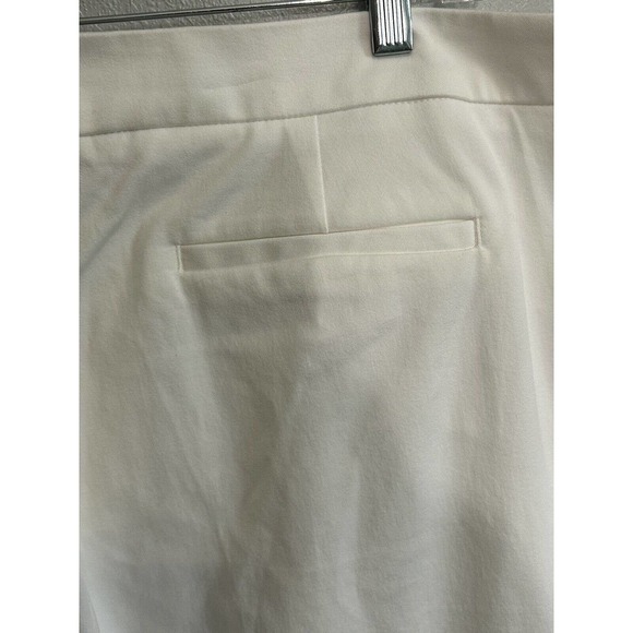 Halogen Women’s White Pockets Ankle Pants Cotton Spandex NWT Size 18 - Picture 4 of 8